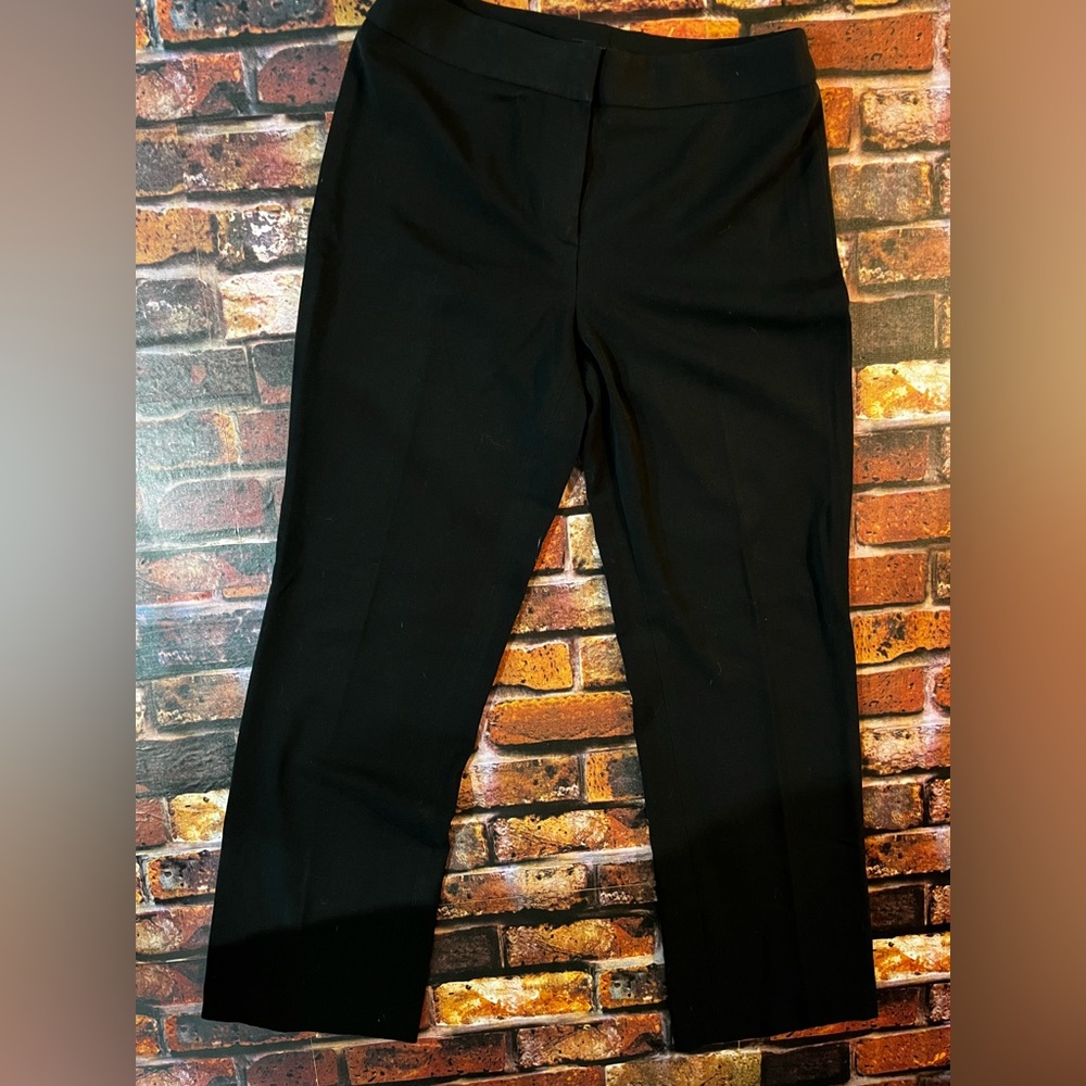 Jones New York Collection Platinum Petite Size 4P Black Stretch Dress Pants